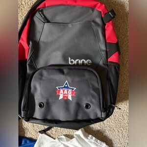 Brine lacrosse all America games backpack nwot and brand new water bottle